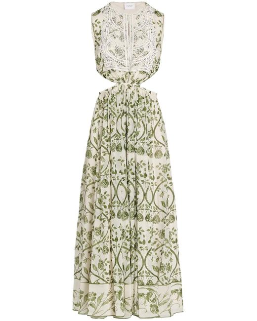 Giambattista Valli Fresco プリント ドレス Metallic