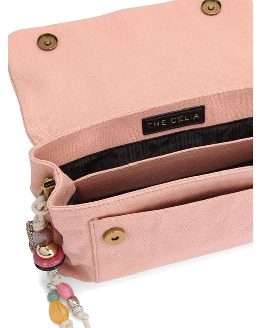 Kurt Geiger Pink Quilted Celia Shoulder Bag