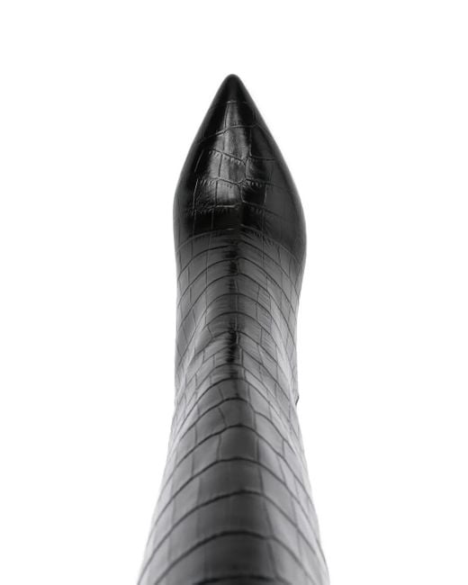 Sandalias con tira con hebilla en el tobillo Paris Texas de color Black