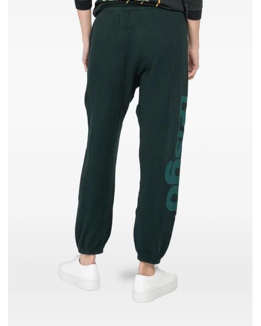Freecity Green Logo-Print Track Pants
