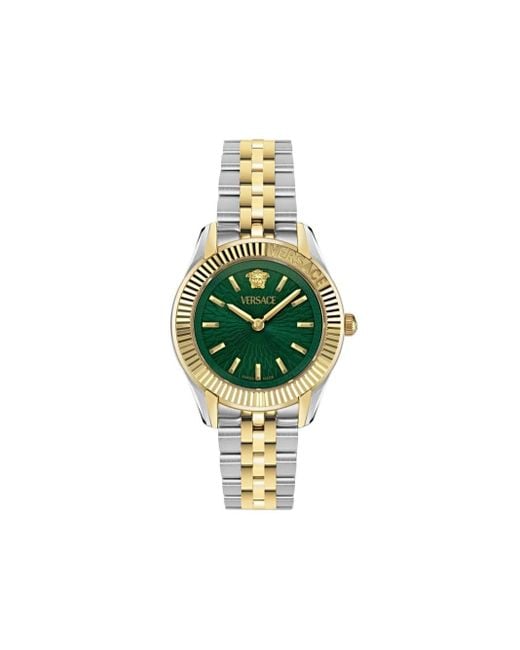 Versace Greca Time Horloge 30 Mm in het Green