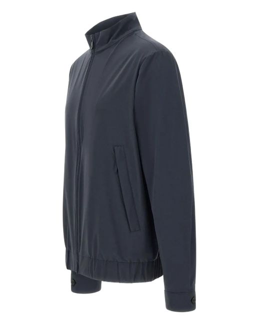 Peuterey Blue Zip-Up Bomber Jacket for men