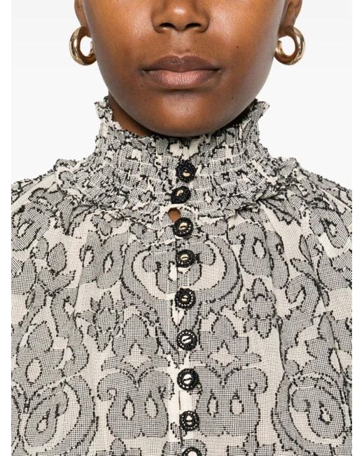 Zimmermann Wylie Lantern ドレス Gray