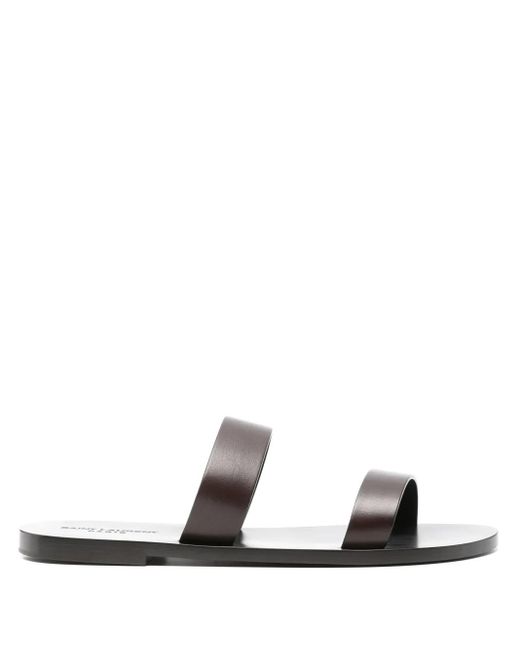 メンズ Saint Laurent レザーサンダル White