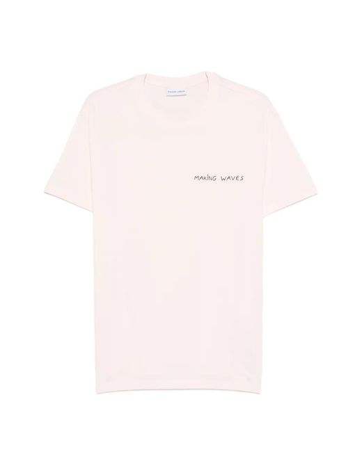 Maison Labiche Pink Popincourt Embroidered T-Shirt for men