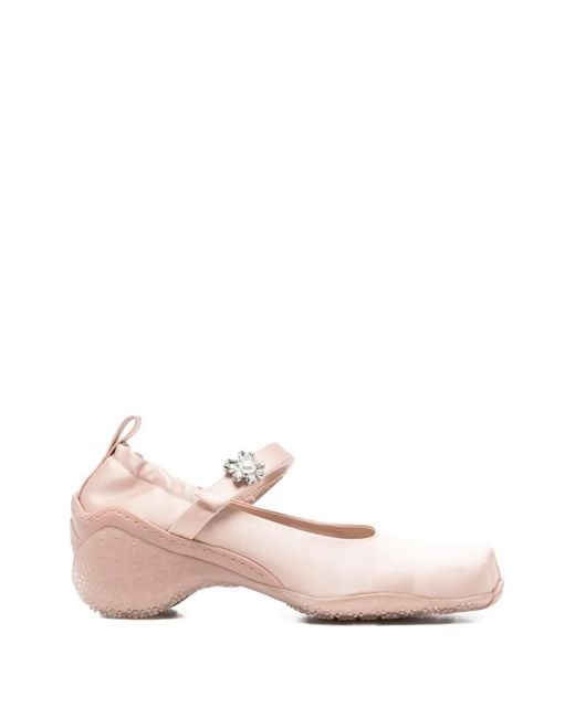 Simone Rocha Pink Turbo Ballet Sneakers