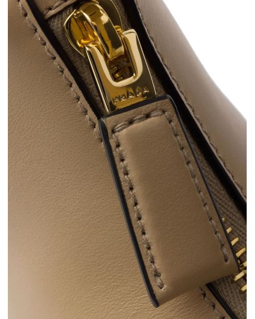 Prada Metallic Small Arqué Shoulder Bag