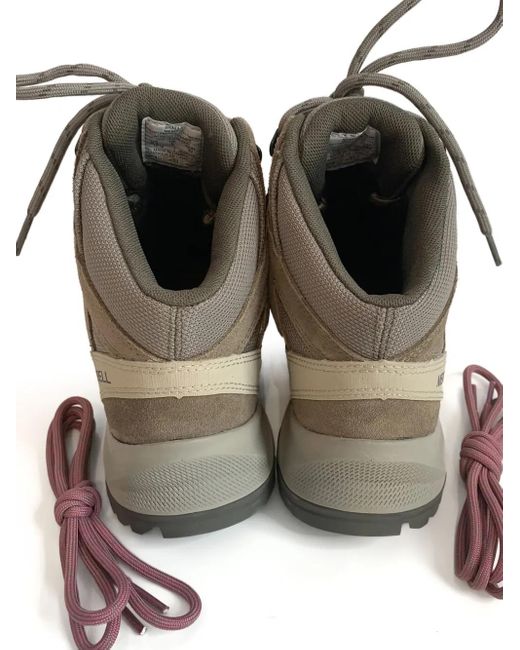 Merrell Brown Lace-Up Suede Trainers for men