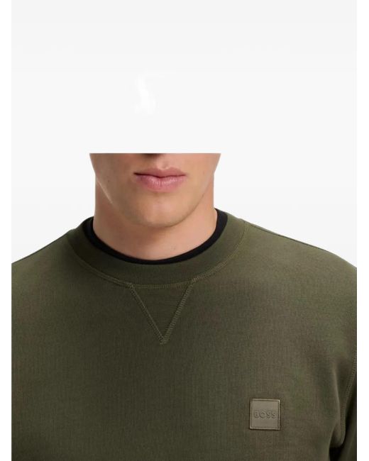 Boss Green Logo-Patch Sweatshirt for men