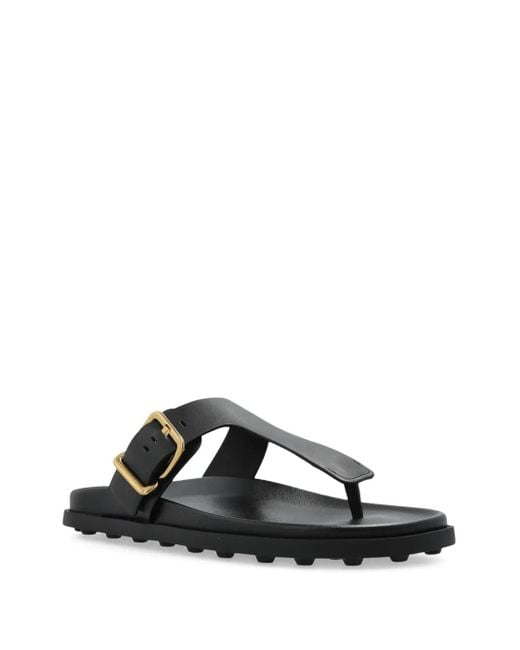 Tod's Black Leather Slides