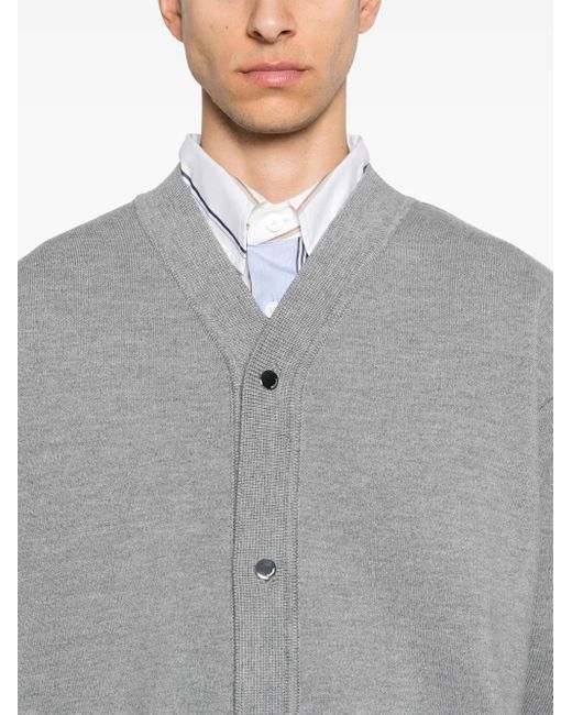 Jacquemus Geknöpfter Le Cardigan Boutonné Cardigan in Gray für Herren