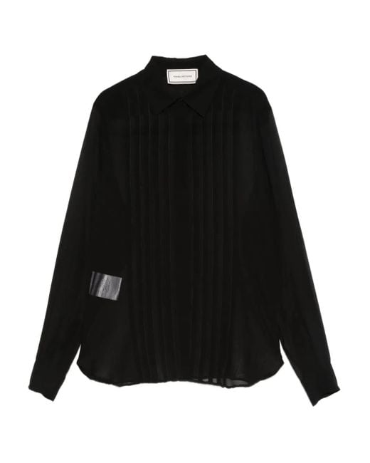 Tagliatore Geplooide Blouse in het Black