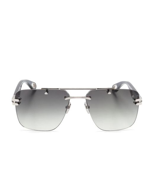 Maybach Gray Square-Frame Sunglasses