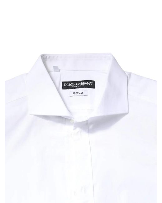 Dolce & Gabbana White Button-Up Shirt for men