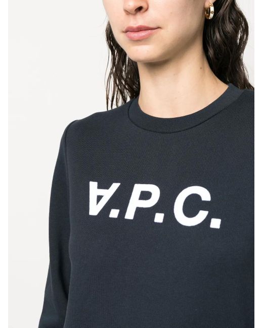 Sudadera Con Logo Vpc Estampado A.P.C. de color Blue