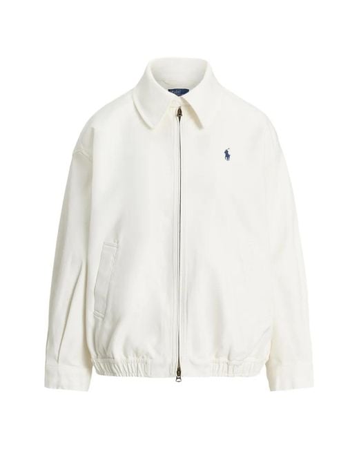 Polo Ralph Lauren White Double-Sided Cotton Jacket