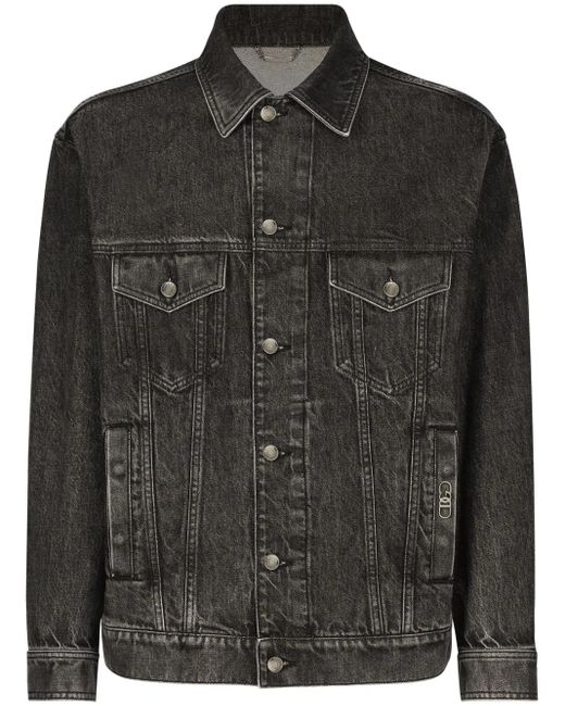 Veste En Jean À Logo Dg Dolce & Gabbana pour homme en coloris Black