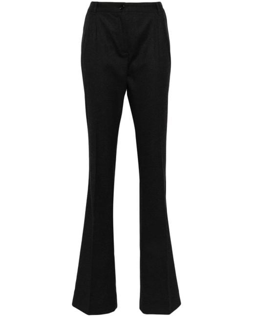 Pantalones palazzo con pinzas Dolce & Gabbana de color Black