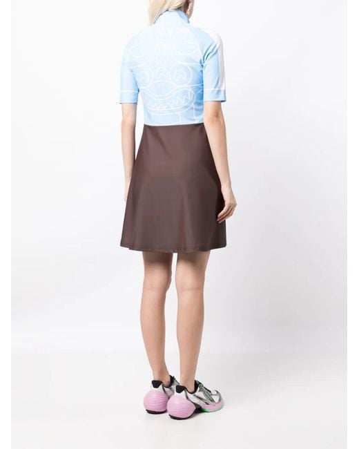 Charles Jeffrey Flared Jurk in het Blue