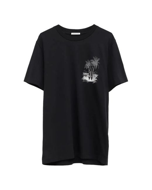 Moncler Black Classic Cotton Short Sleeve T-Shirt for men