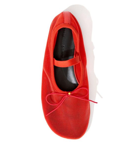 Proenza Schouler Red Glove Mary Jane Ballerina Shoes