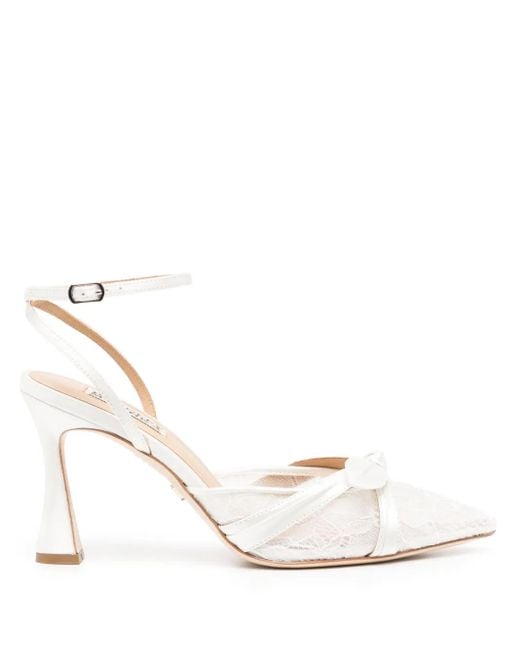 Badgley Mischka White 85Mm Josie Pumps