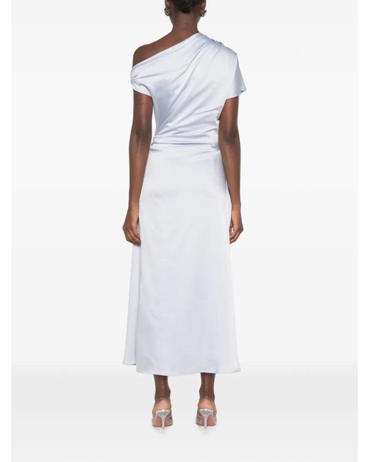 Jonathan Simkhai White One-Shoulder Midi Dress