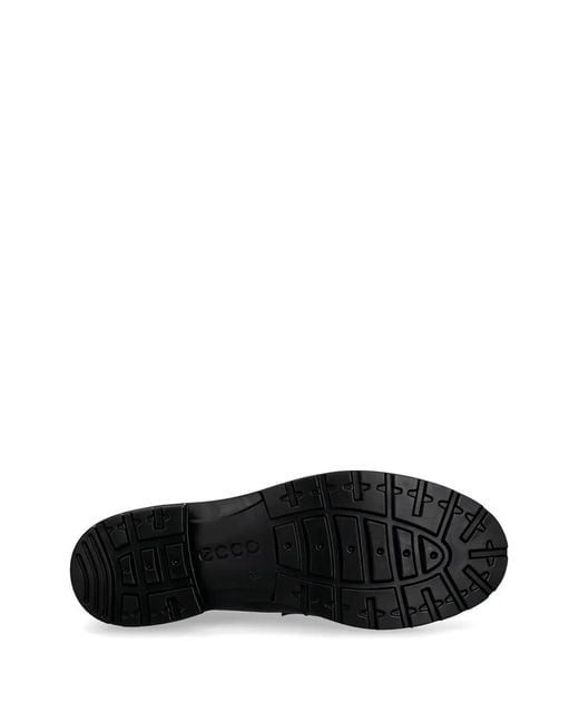 Ecco Black Penny Strap Loafers