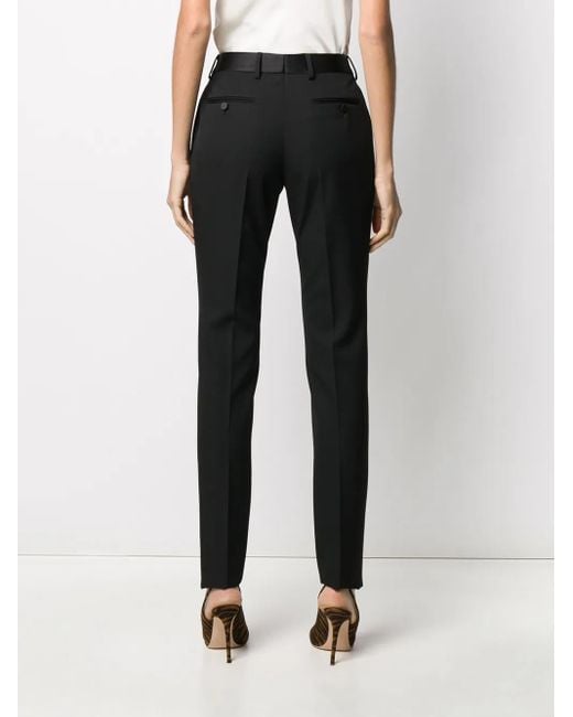 Saint Laurent Black Virgin-Wool Trousers