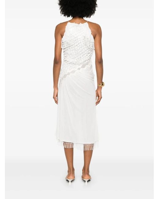 Christopher Esber White Urchin Midi Dress