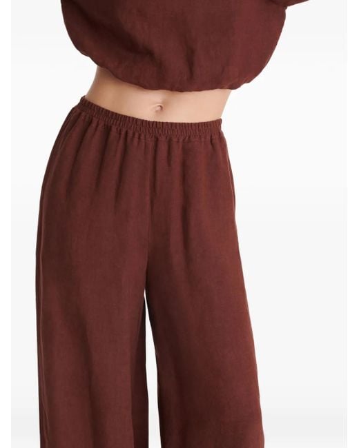 Eres Red Select Wide-Leg Trousers
