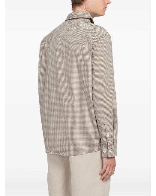 Minimum Natural Ace Check-Print Shirt for men