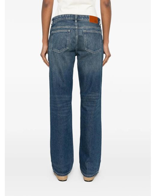 EB DENIM Blue Ariel Mid-Rise Wedgie Jeans Arrowwood