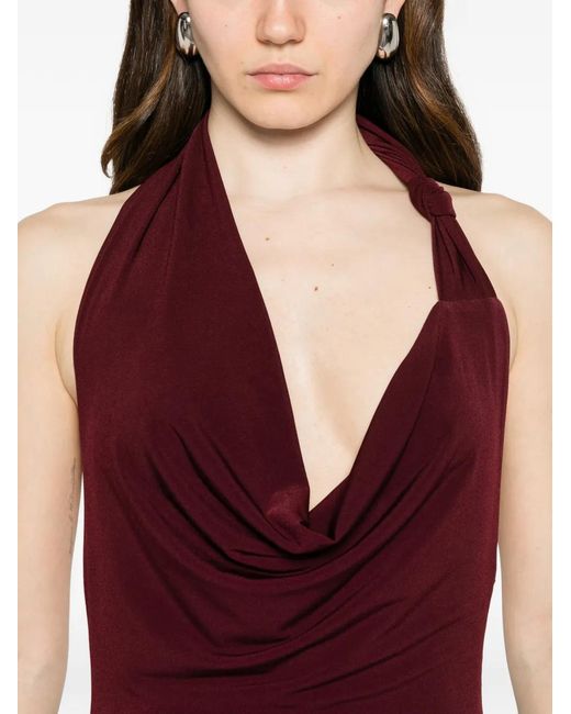 Aniye By Purple Knot Norah Halterneck Cowl-Neck Maxi Dress