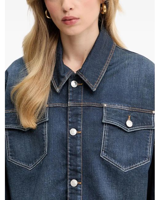 Guess Blue Pocket Button Jacket