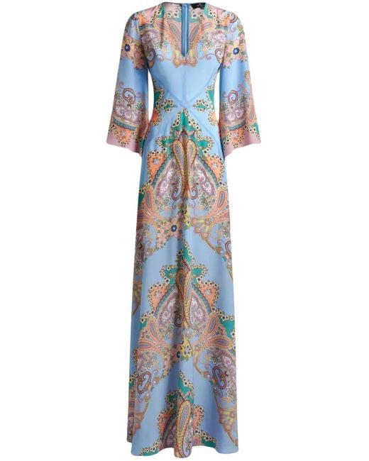 Maxi Dresses Etro de color Blue