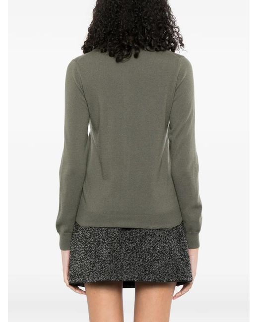 N.Peal Cashmere Green Olivia Cardigan