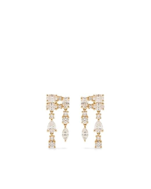 Anita Ko White 18Kt Maya Diamond Earrings