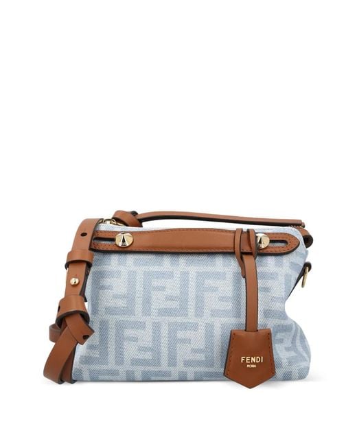 Fendi Blue By The Way Mini Denim Handbag