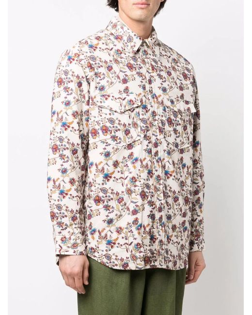 Isabel Marant Multicolor Surchemise À Fleurs for men