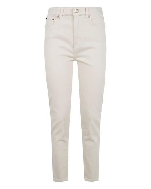 Ralph Lauren White Jean À Poches Multiples