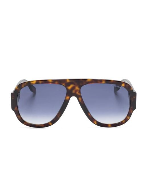 Marc Jacobs Blue Navigator-Frame Sunglasses