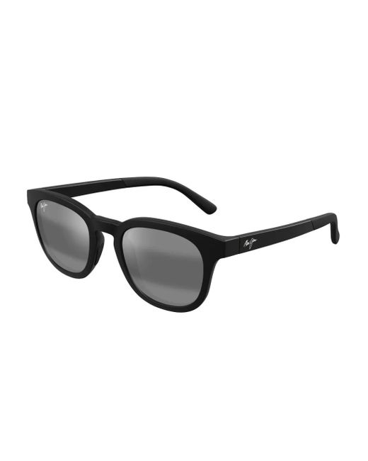 Maui Jim Black Round Frame Sunglasses