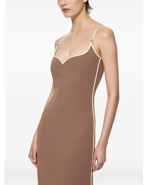 Paris Georgia Brown Heart Midi Dress