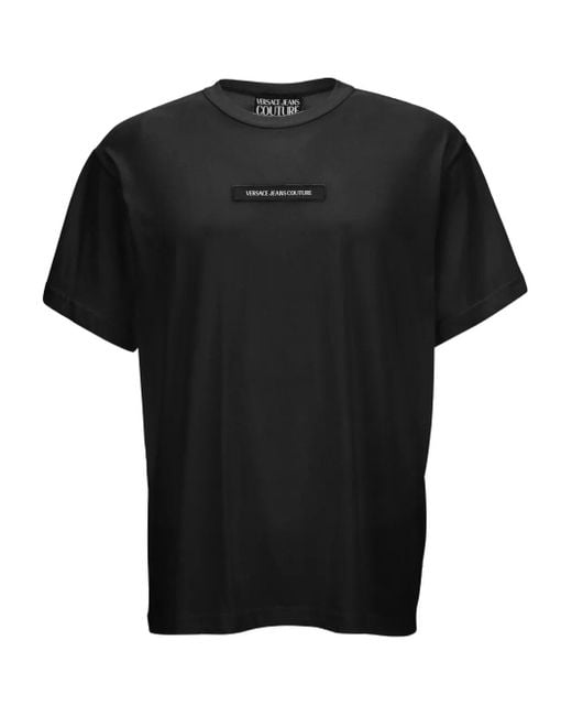 メンズ Versace Jeans Couture ロゴ Tシャツ Black