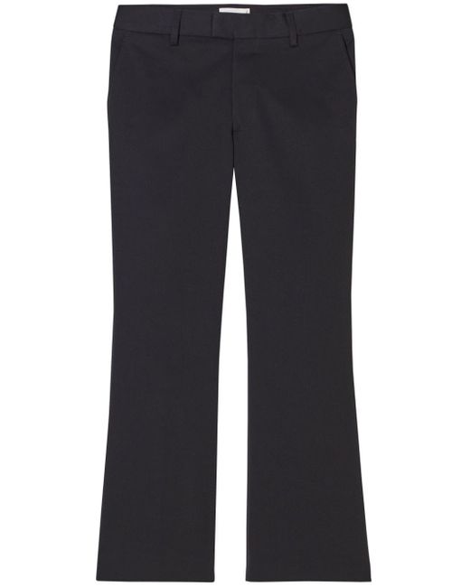Closed Blue Wharton Low-rise Cropped Trousers