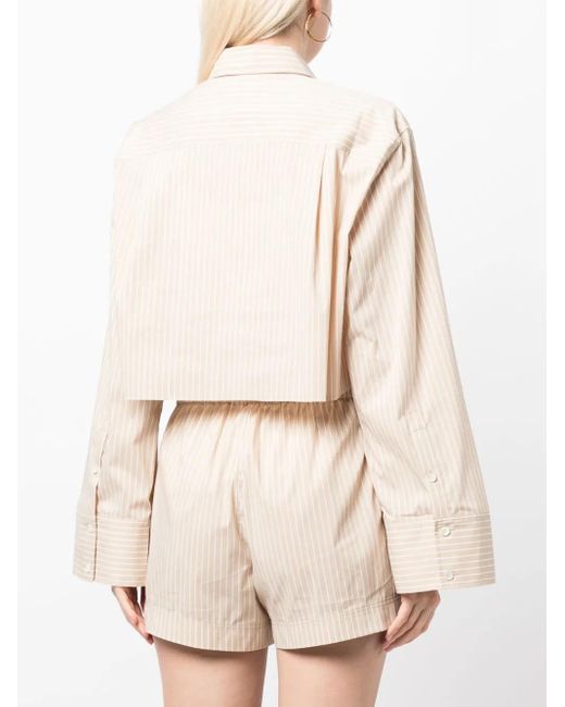 FRAME Natural Classic-Collar Long-Sleeve Shirt