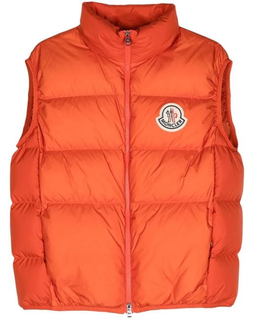 Moncler Orange Almaz Down Gilet for men