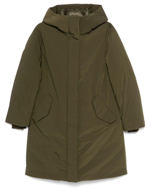 Woolrich Cocoon Parka in Green Lyst