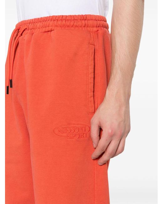 Pantalon de jogging à logo brodé Missoni pour homme en coloris Red